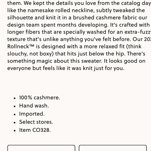 J.Crew Brushed Cashmere 2025 Rollneck Sweater size XL NWT - Picture 15 of 15